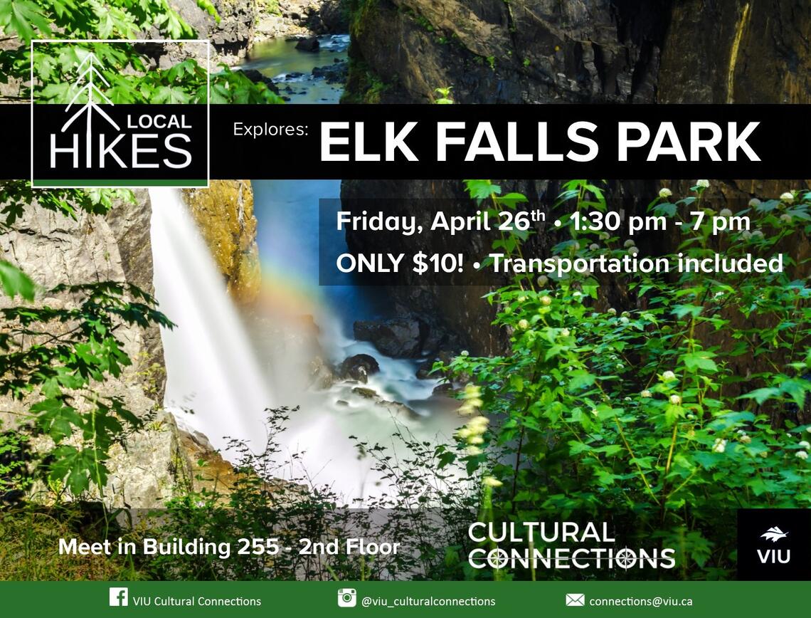 VIU Cultural Connections - Local Hikes - Elk Falls Provincial Park