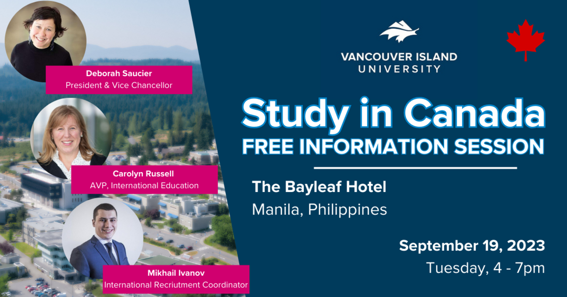 In-Person Information Session - Manila, Philippines on September 19, 2022, 7 to 9pm