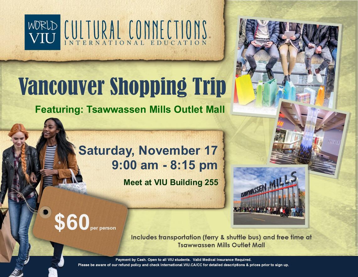 VIU Cultural Connections - Tsawwassen Mills Outlet Mall