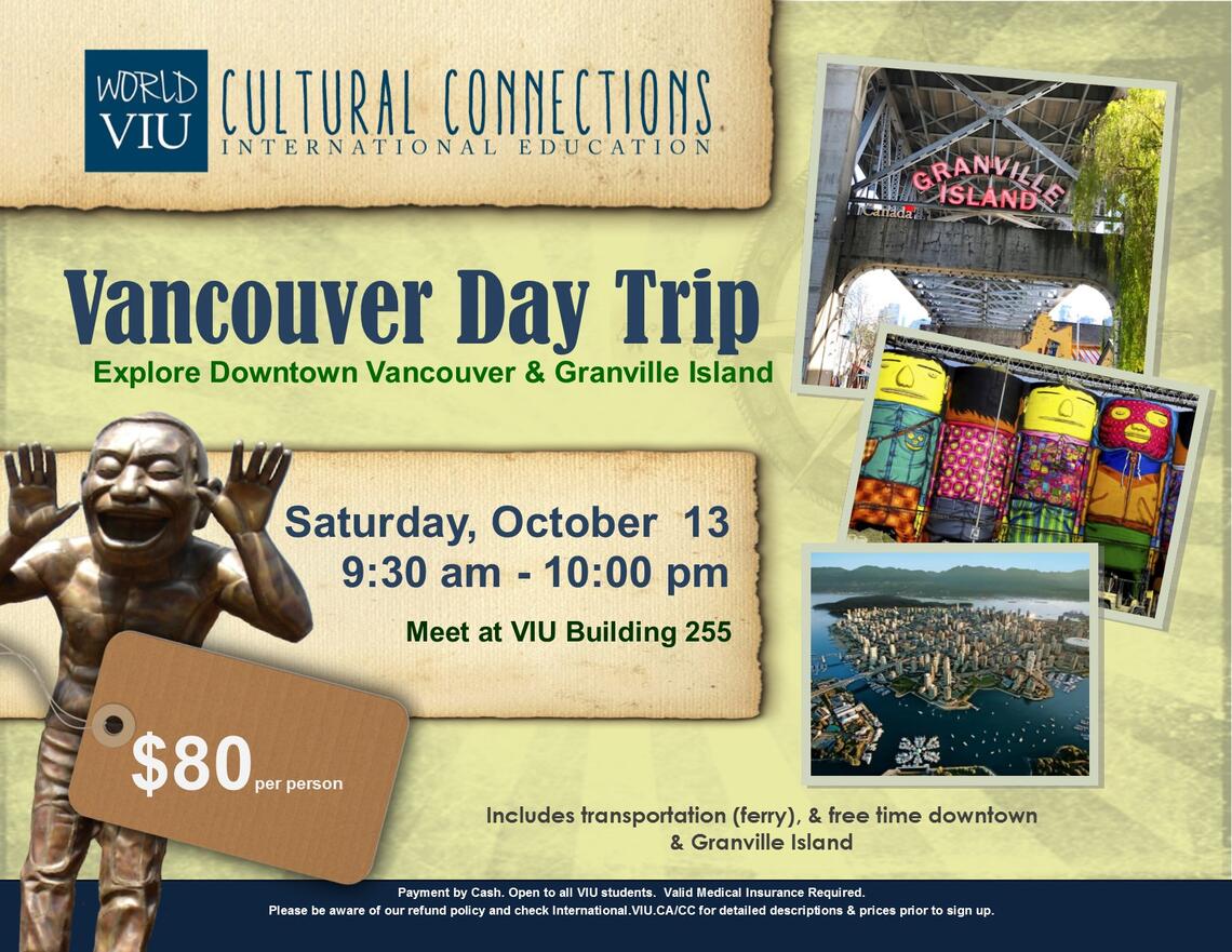 VIU Cultural Connections - Vancouver & Granville Island 
