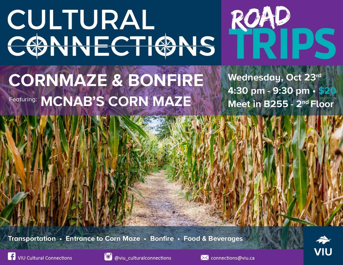 VIU - Cultural Connections - Road Trips - McNab's Corn Maze & Bonfire