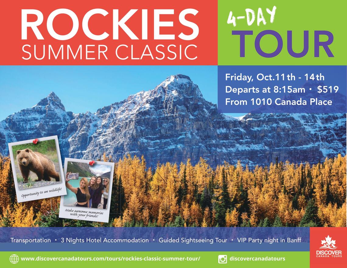 Discover Canada Tours - Rockies Summer Classic Tour