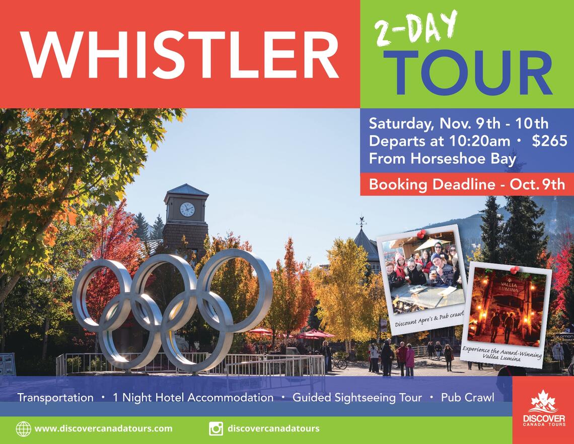 Discover Canada Tours - Whistler 2 Day Tour